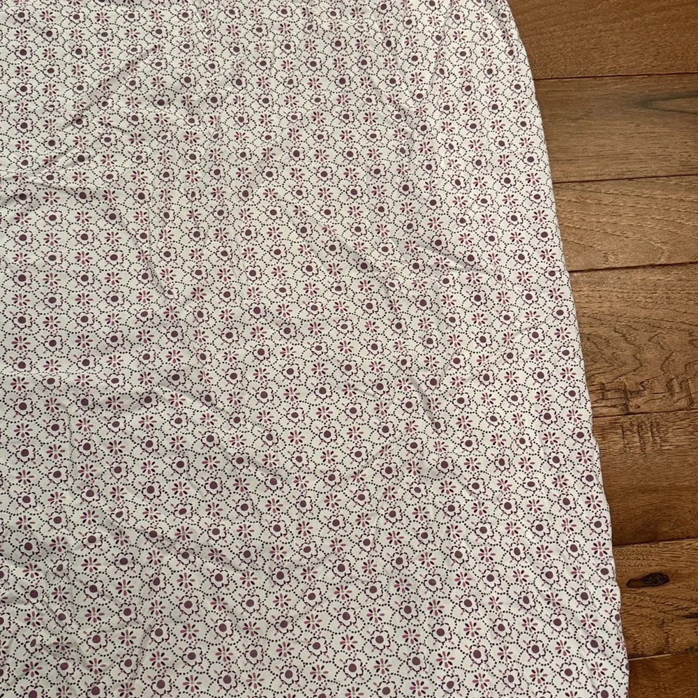 Pottery Barn Kids Brooklyn Fitted Crib Sheet - Purple Floral
